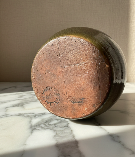 Ben Owen Seagrove Pottery Vase - Signed North Carolina Studio Pottery