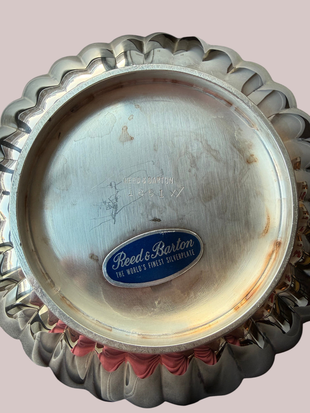 Reed & Barton Fluted Silverplate Bowls, Model 1851, Matched Pair, c. 1950s–60s