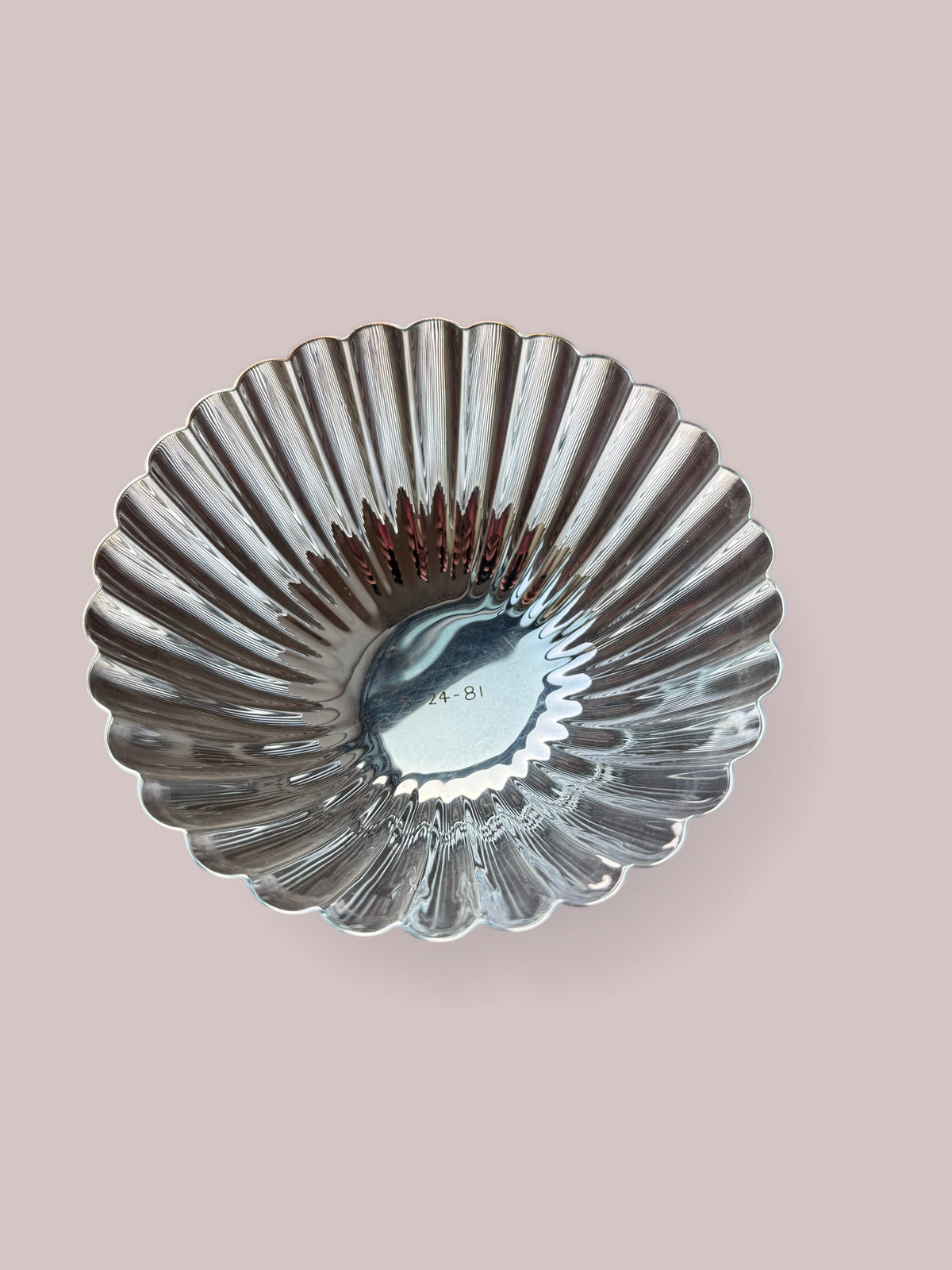 Reed & Barton Fluted Silverplate Bowls, Model 1850, Matched Pair, c. 1950s–60s